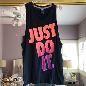NEVER WORN! Womens Nike Muscle Tee Ombre Logo